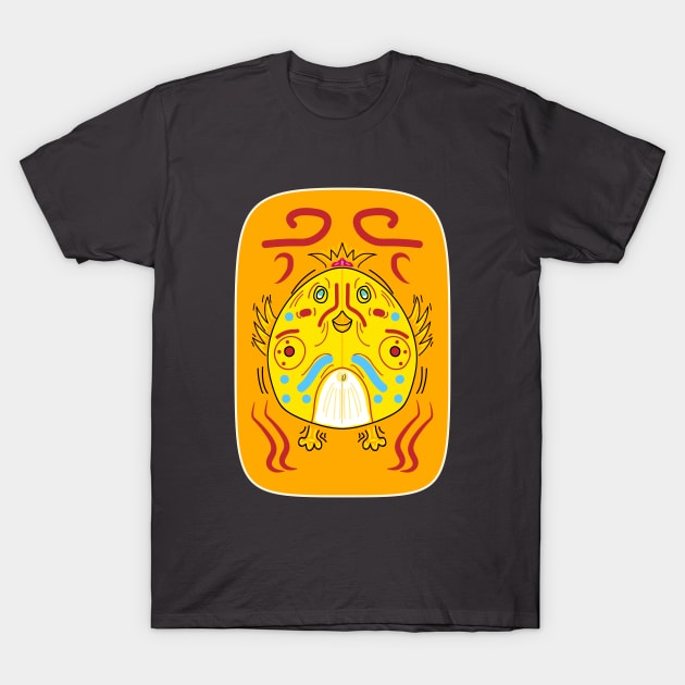 Tribal Oriental Easter Chick Card T-Shirt by VixenwithStripes